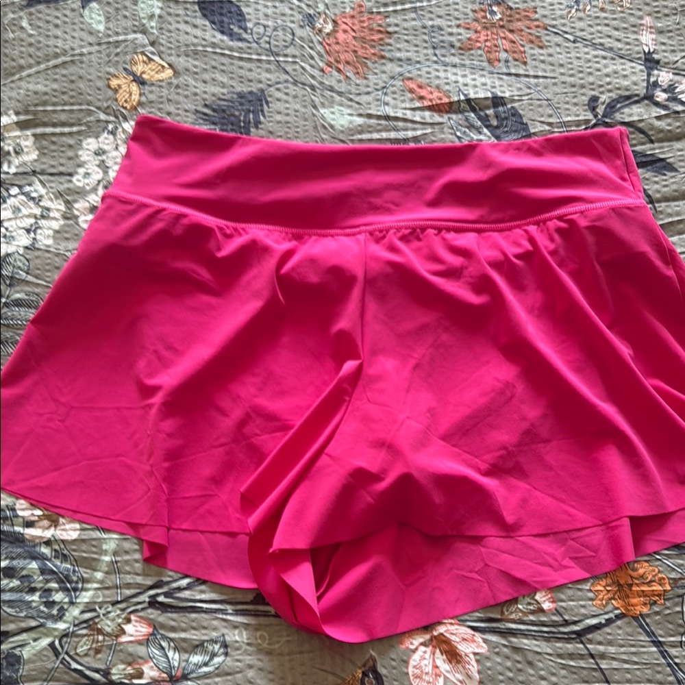 Athleta Pink Swim Coverup with Flirty Skirt Overlay